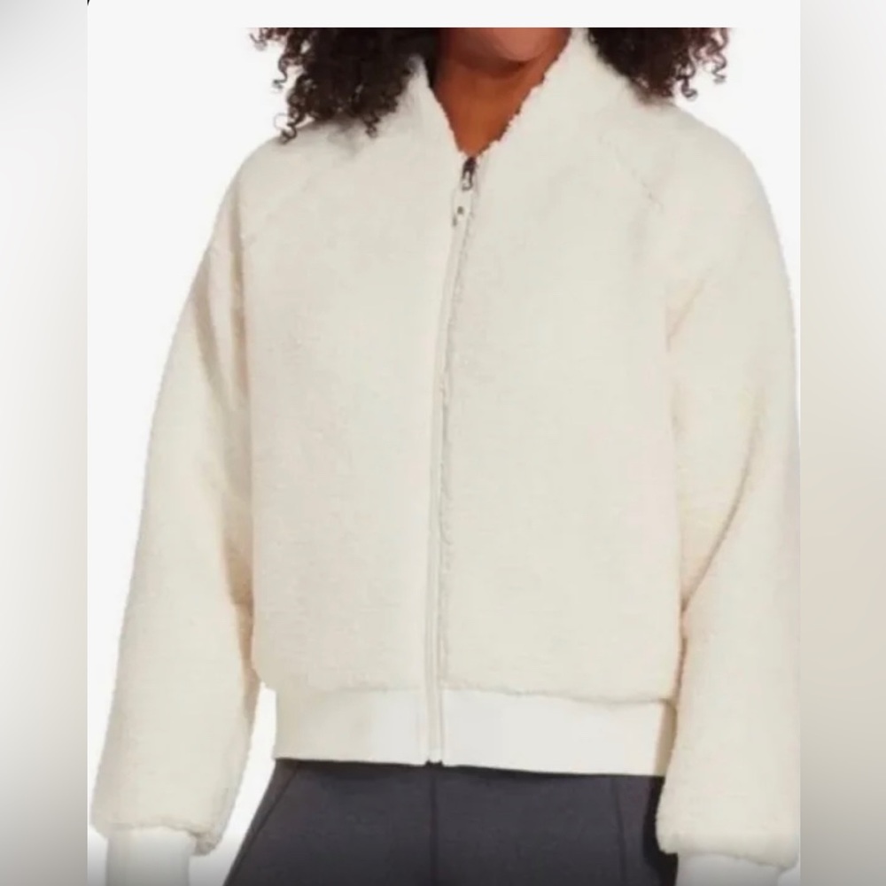 CALIA Fuzzy Bomber Jacket